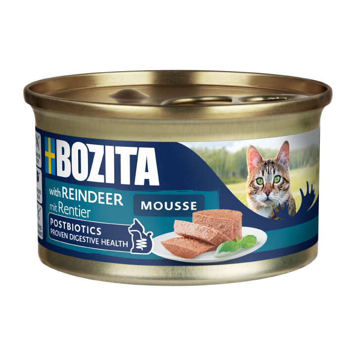 BOZITA Katzen-Nassfutter Mousse mit Rentier